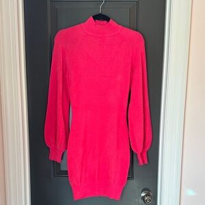 Exlura Vibrant Pink Long Sleeve‎ Dress